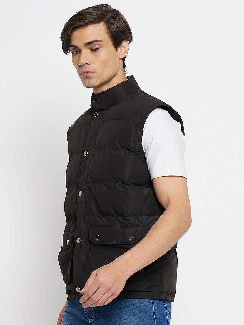 men black polyester bomber jacket - 21520987 -  Standard Image - 1