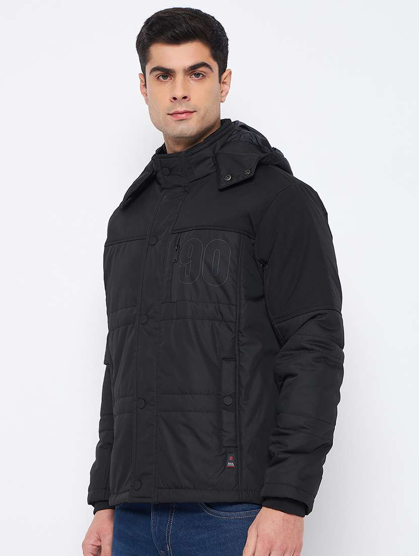 men long sleeve solid quilted jacket - 21520992 -  Standard Image - 1