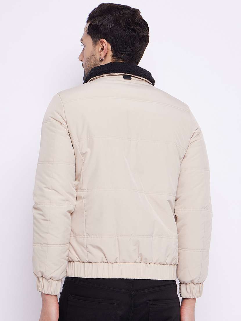 men long sleeve solid bomber jacket - 21520994 -  Standard Image - 1