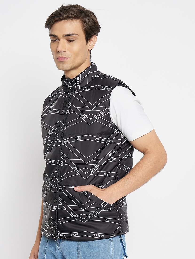 mens solid sleeveless reversible bomber jacket - 21521031 -  Standard Image - 1