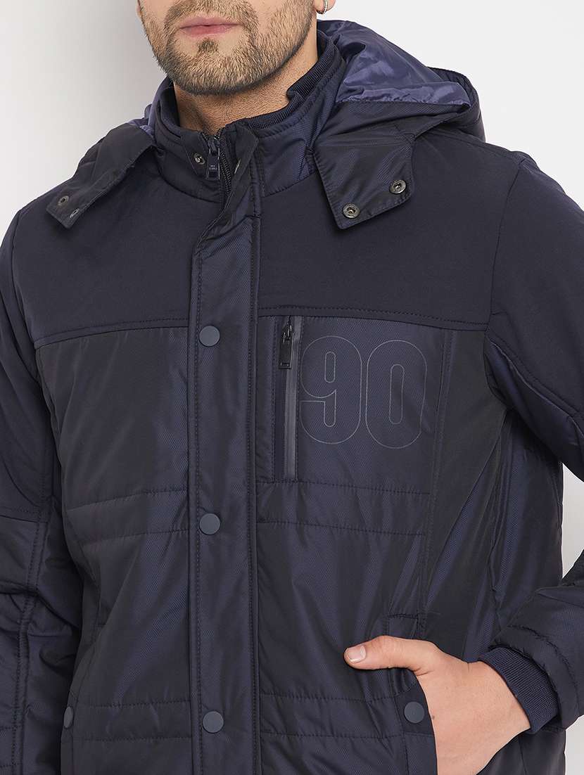 men solid long sleeve bomber jacket - 21521065 - Standard Image - 4