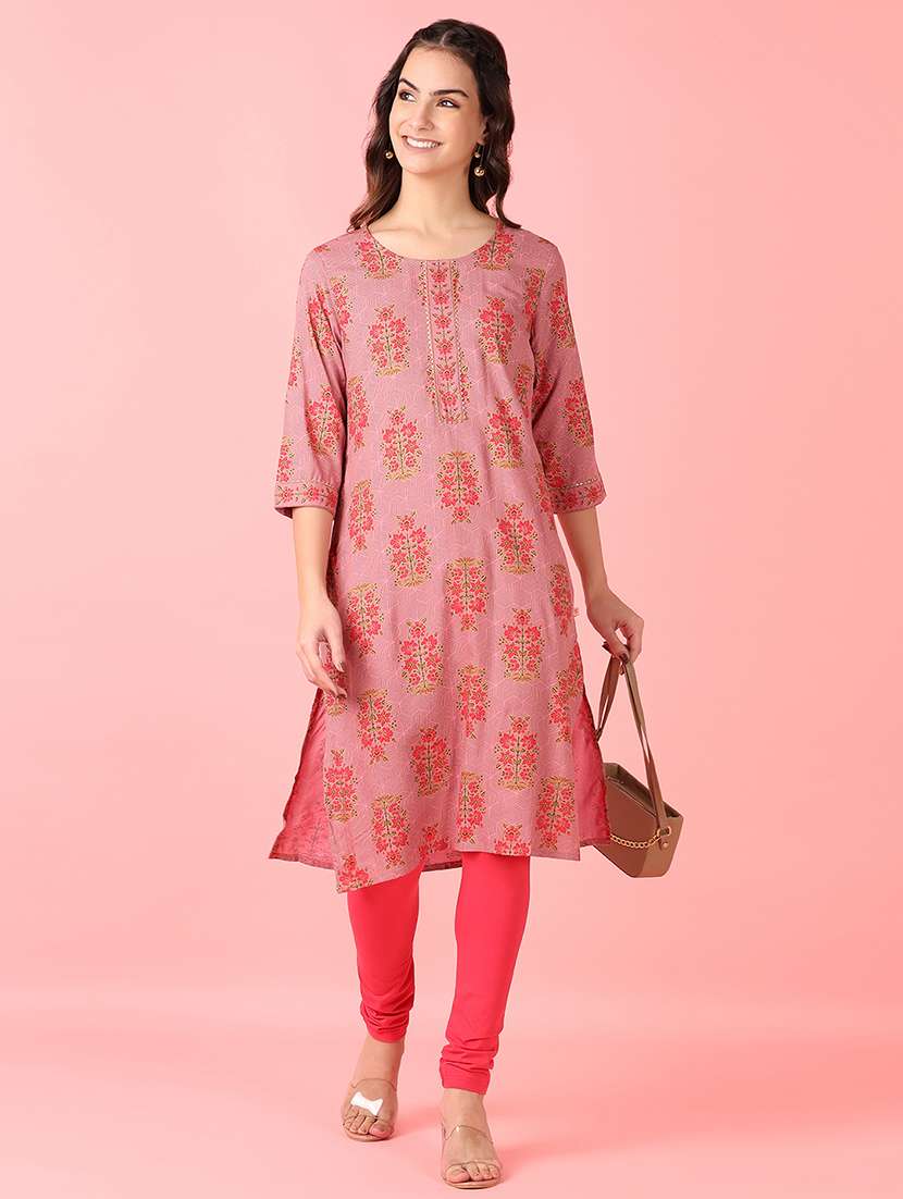 women solid cotton legging - 21521179 -  Standard Image - 4