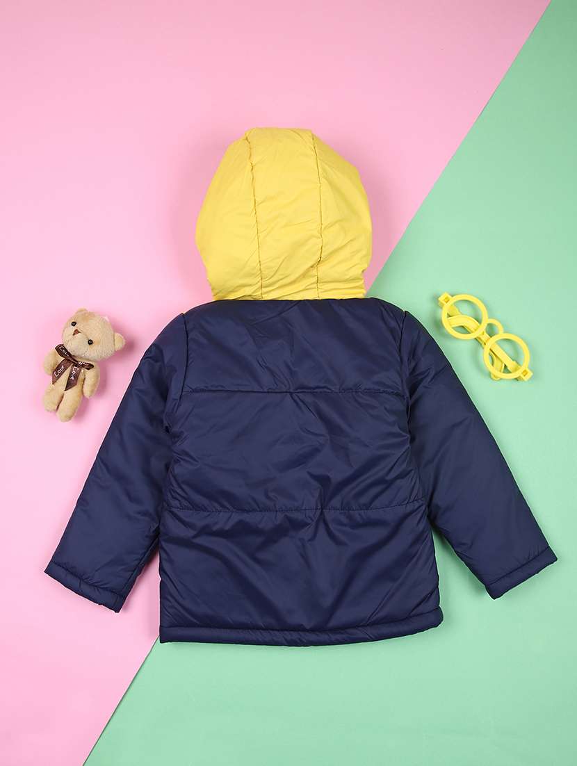 kids long sleeves color block quilted jacket - 21521188 -  Standard Image - 1