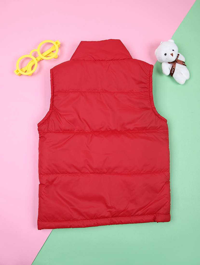 kids sleeveless solid quilted jacket - 21521189 -  Standard Image - 1