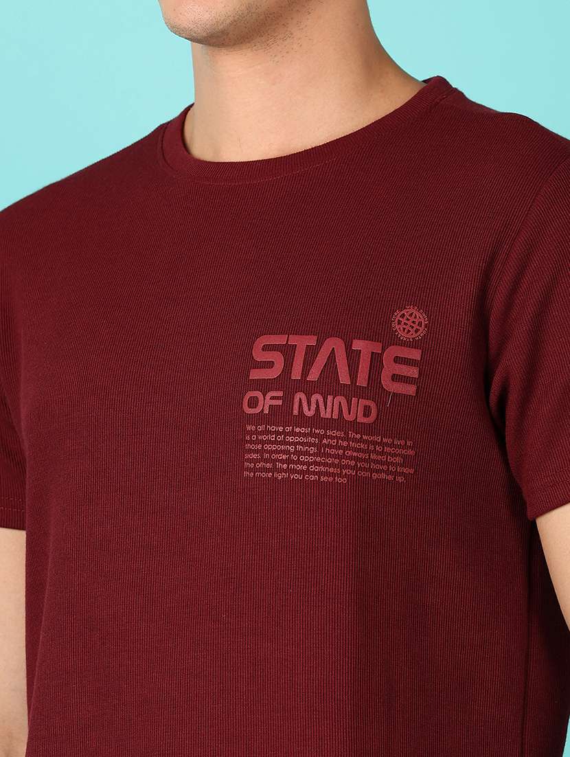 men short sleeves placement print t-shirt - 21521233 -  Standard Image - 4