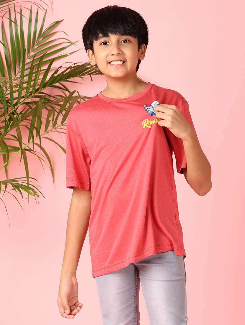 boys short sleeves front & back print t-shirt - 21521250 -  Standard Image - 1