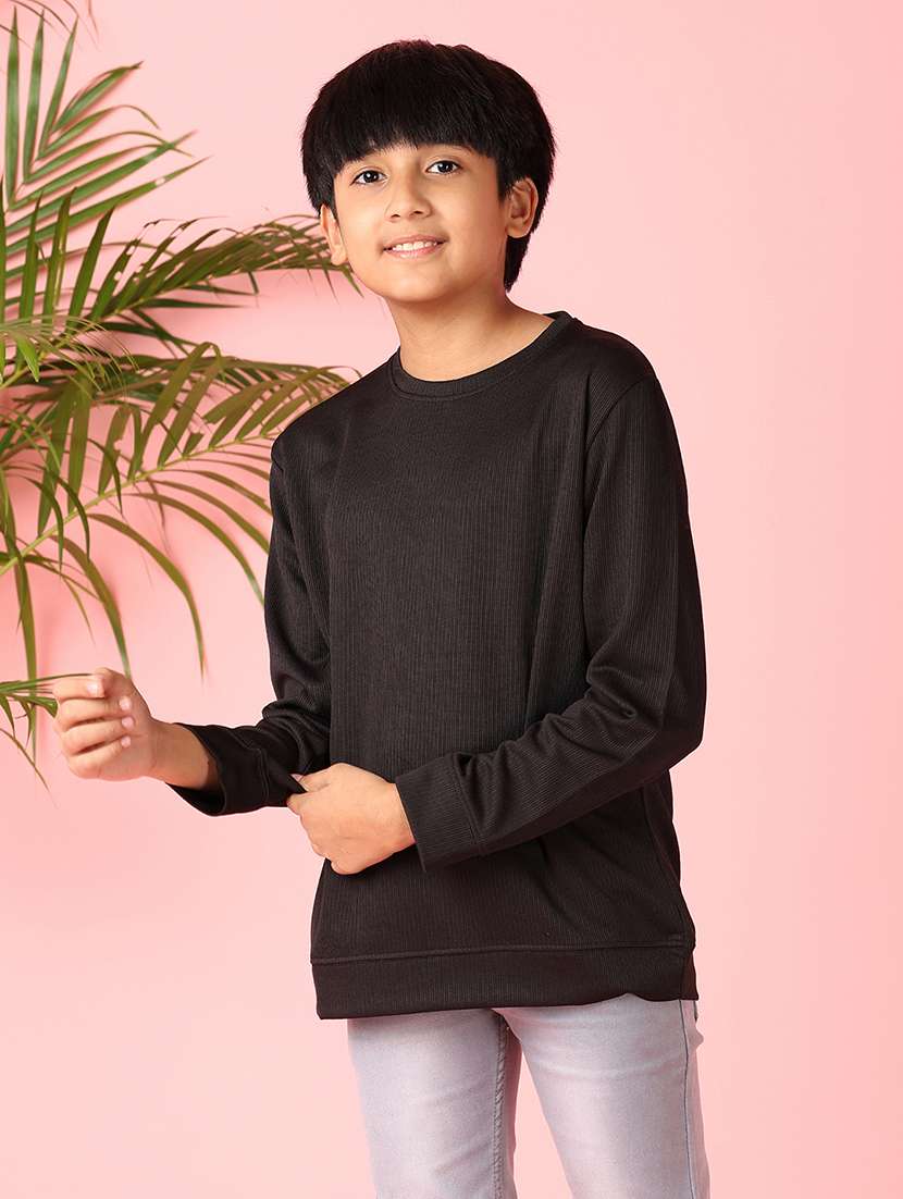 boys long sleeves solid t-shirt - 21521334 -  Standard Image - 1