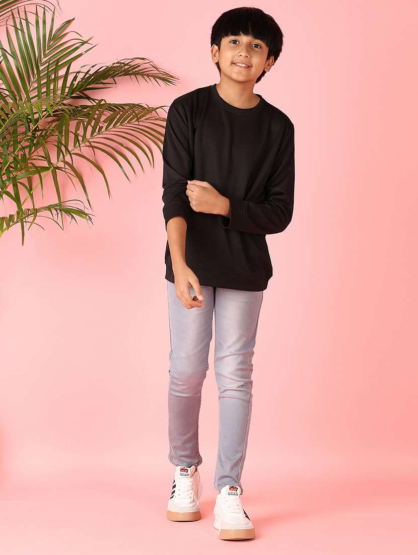 boys long sleeves solid t-shirt - 21521334 -  Standard Image - 4