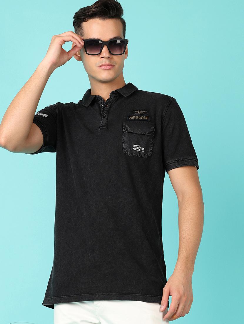 men short sleeves plain polo t-shirt - 21521343 - Standard Image - 1