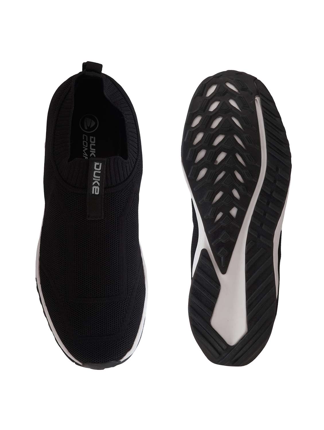 men solid slip on walking shoes - 21521623 -  Standard Image - 4