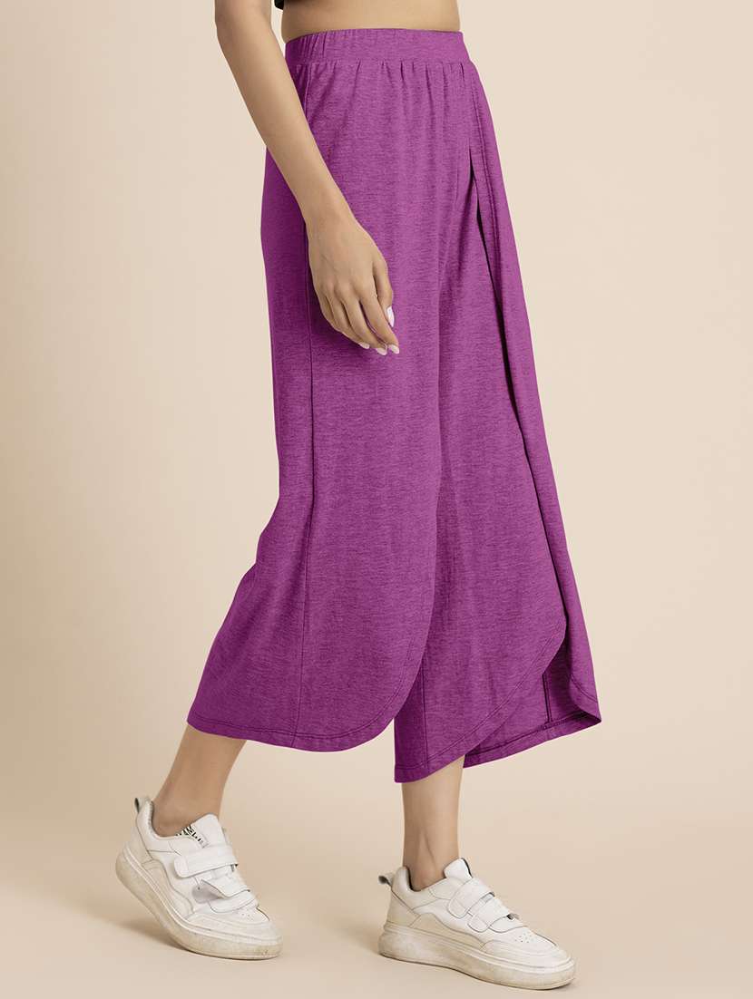 women purple hosiery culottes  - 21521770 -  Standard Image - 1