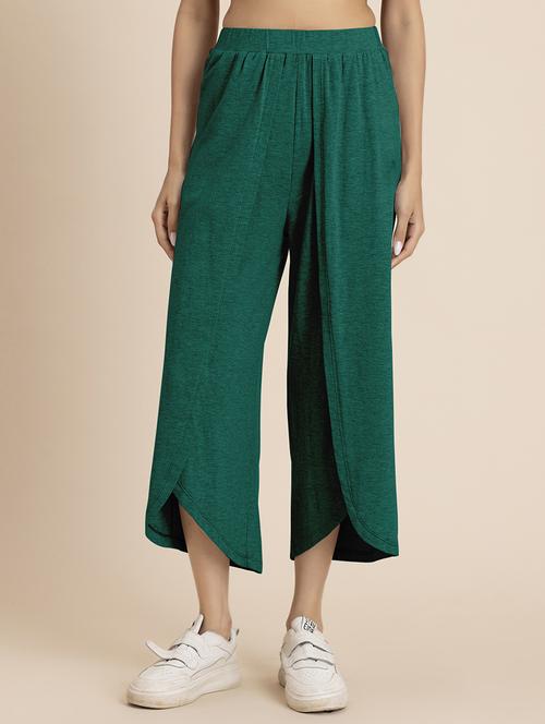 women green hosiery culottes  - 21521771 -  Standard Image - 0