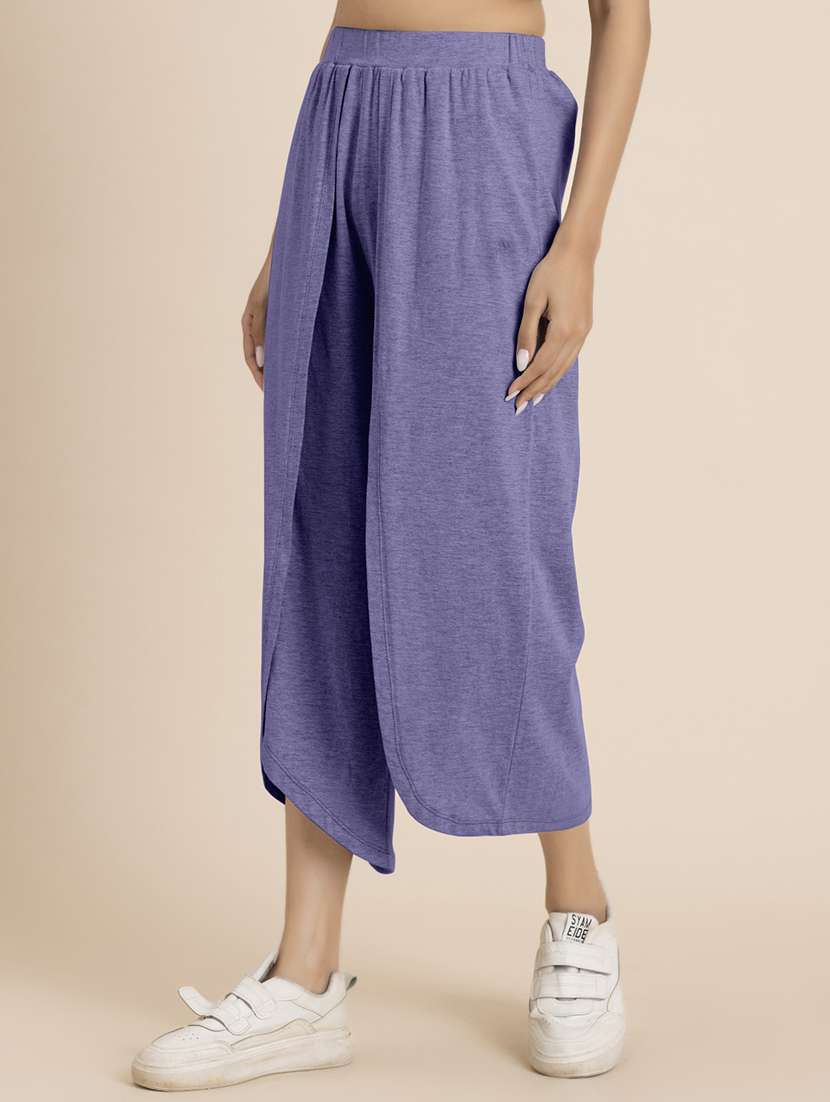 women lavender hosiery culottes - 21521772 -  Standard Image - 1