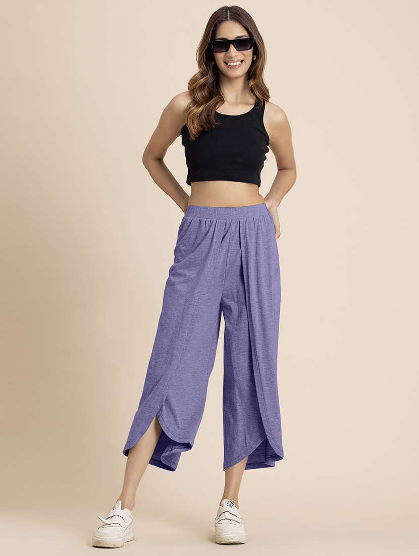 women lavender hosiery culottes - 21521772 -  Standard Image - 4