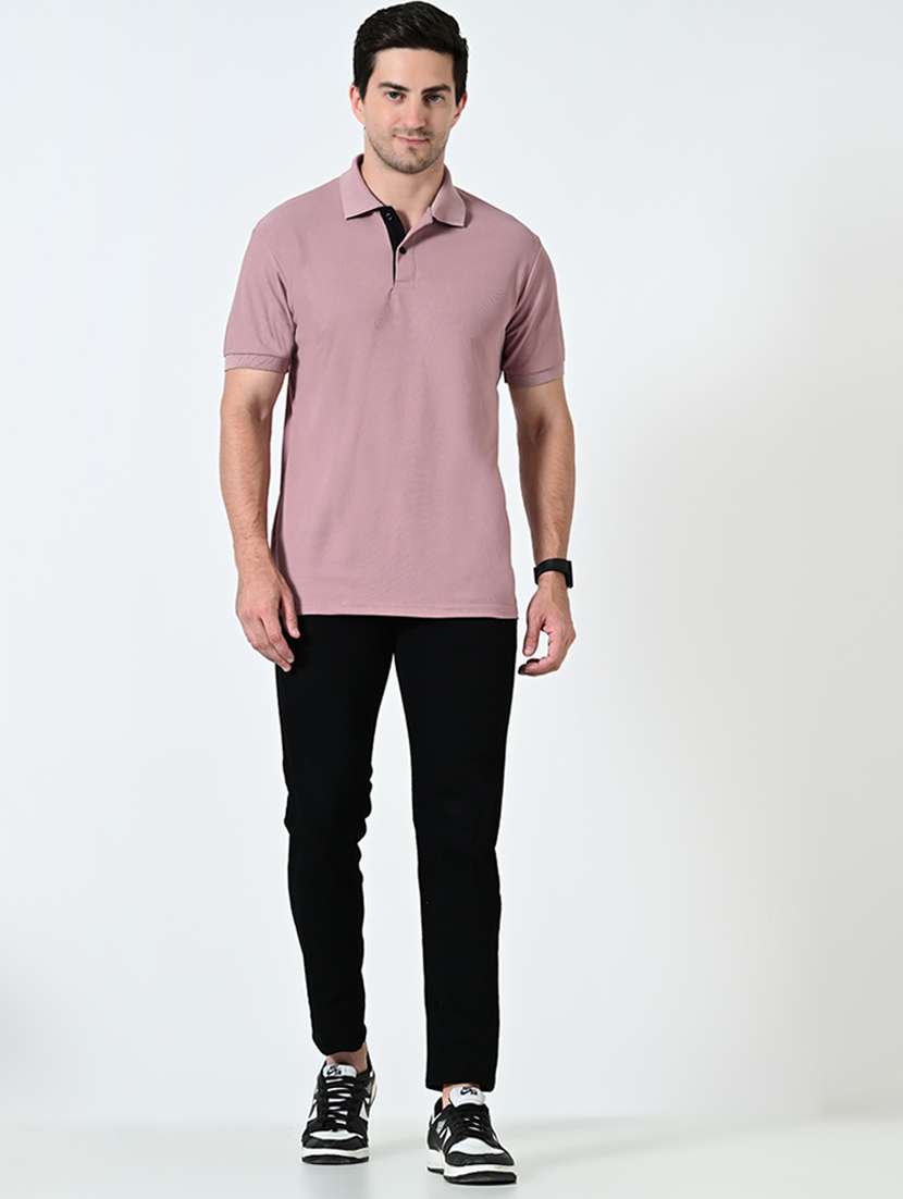 men polo neck plain t-shirt - 21521881 - Standard Image - 4
