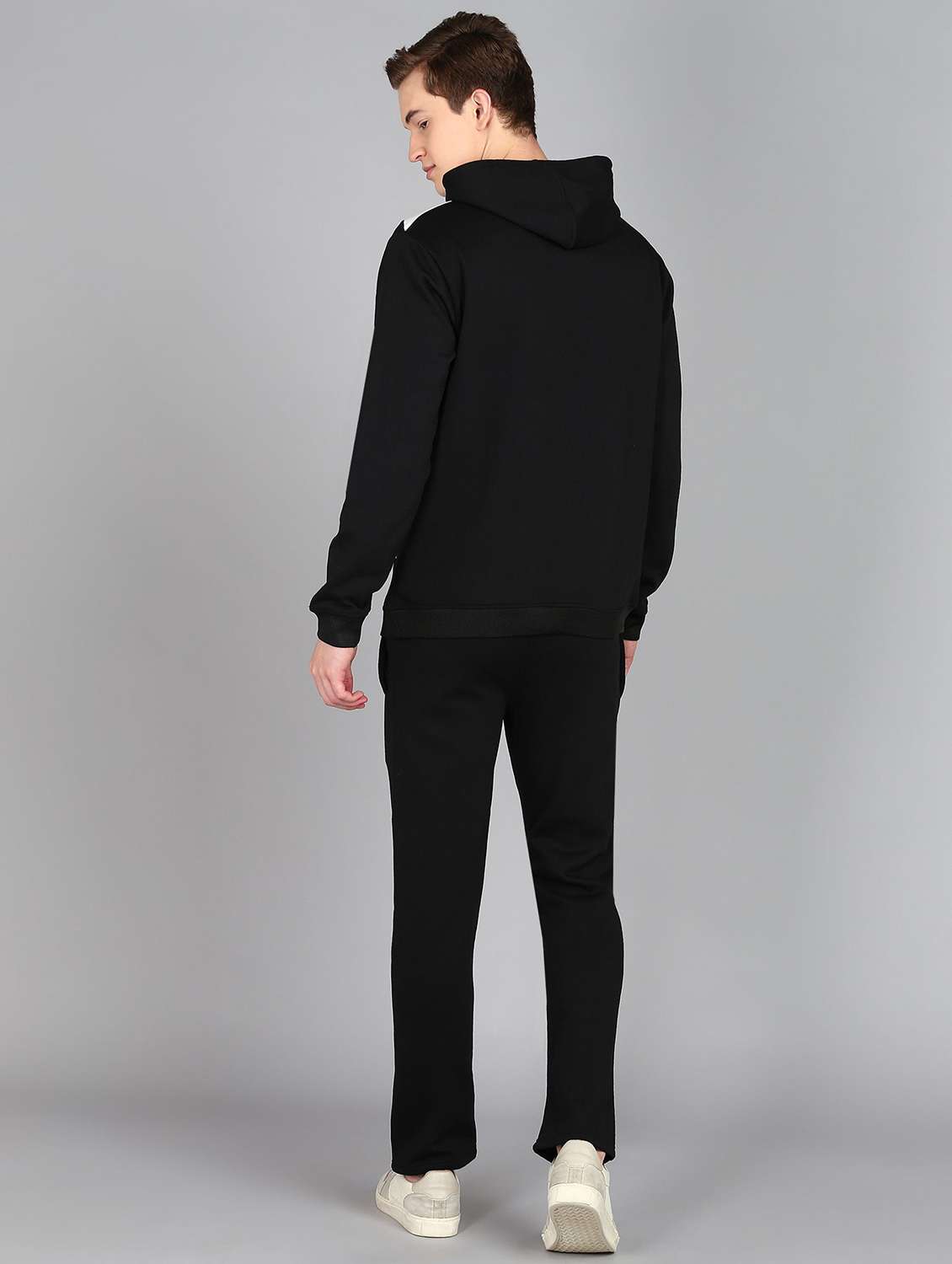 men placement printed full length track suit - 21522133 -  Standard Image - 1