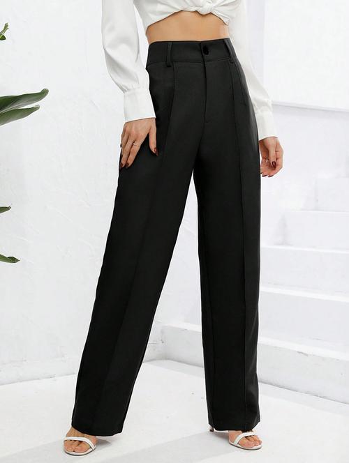 women black nylon tailored trouser - 21522471 -  Standard Image - 0