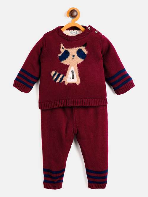 kids long sleeves sweater with joggers set - 21522650 - Standard Image - 0