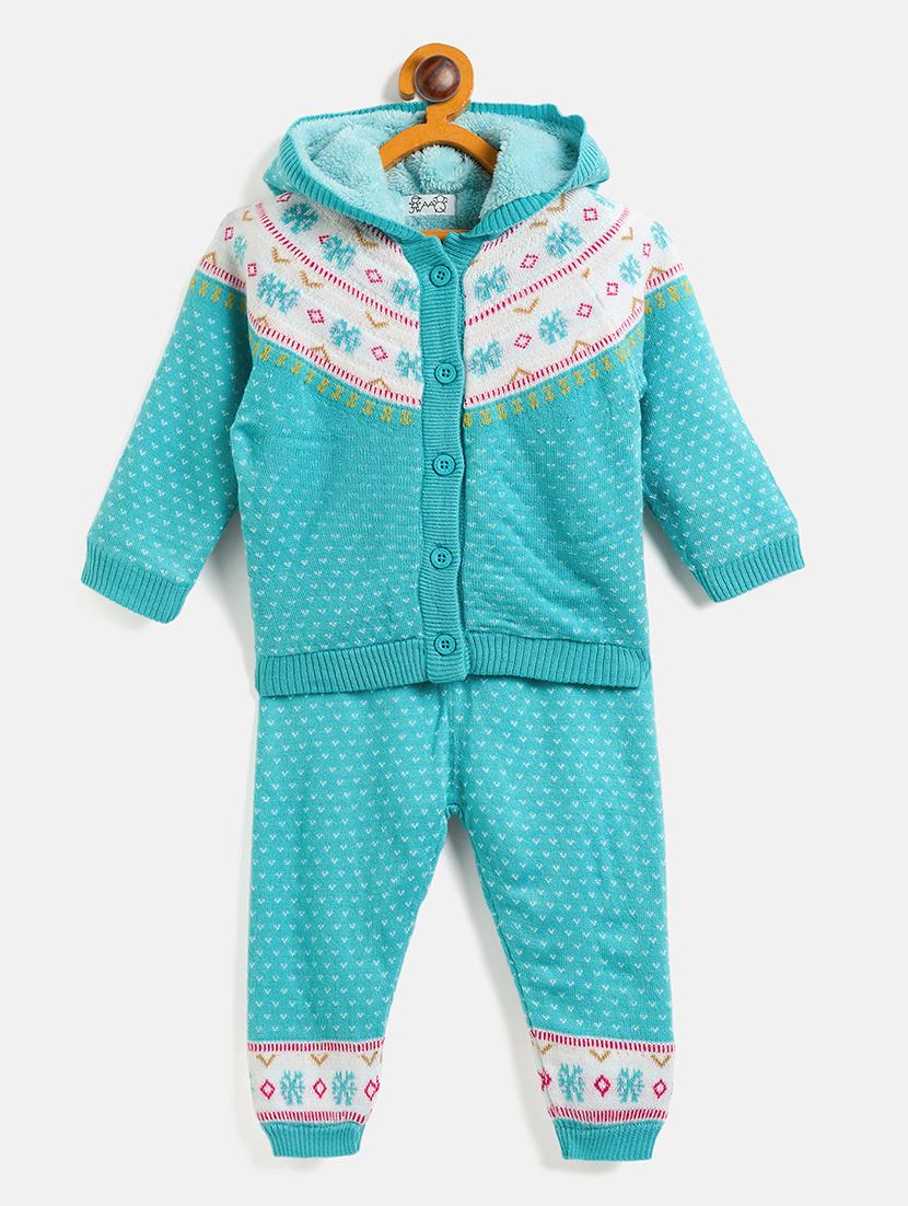 kids long sleeves sweater with joggers set