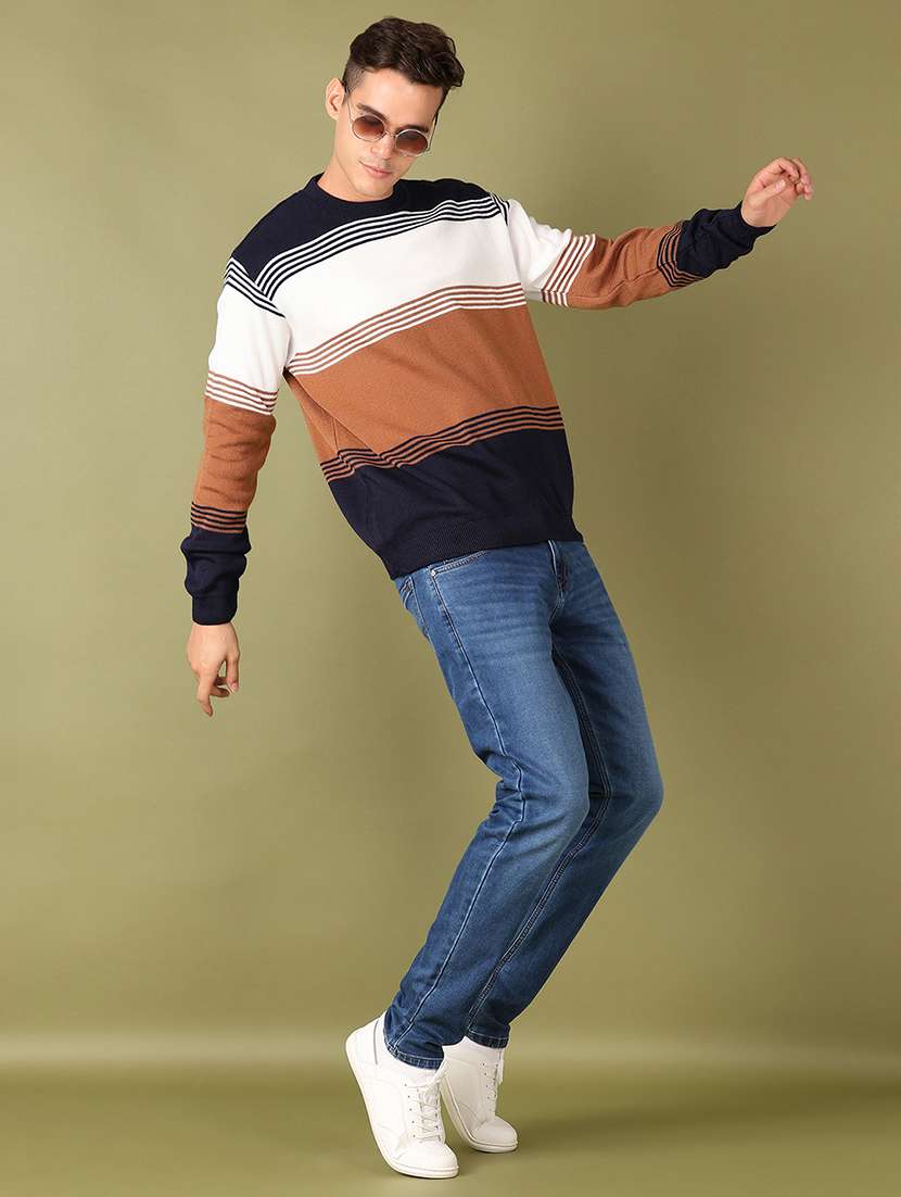 men self design long sleeve pullover - 21522831 -  Standard Image - 4