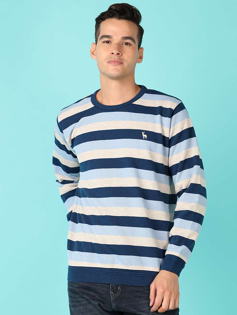 men long sleeves striped pullover - 21522873 -  Standard Image - 1