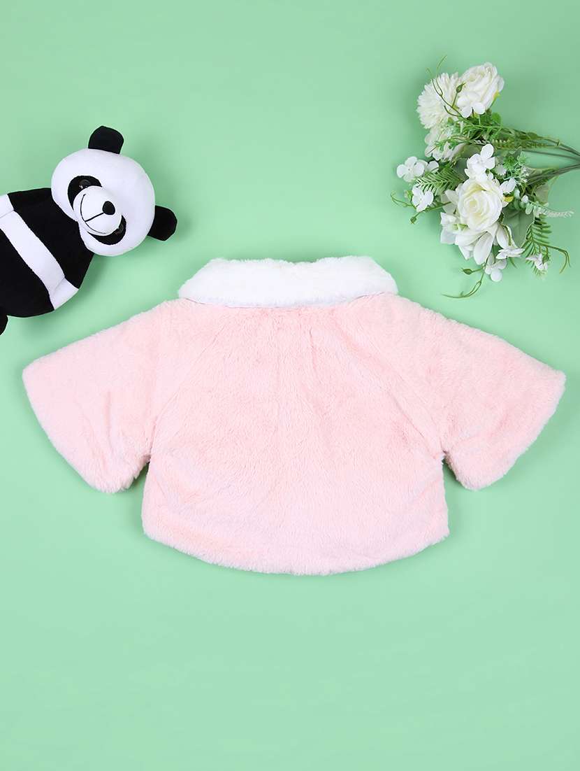 girls long sleeve fur jacket - 21522891 -  Standard Image - 1