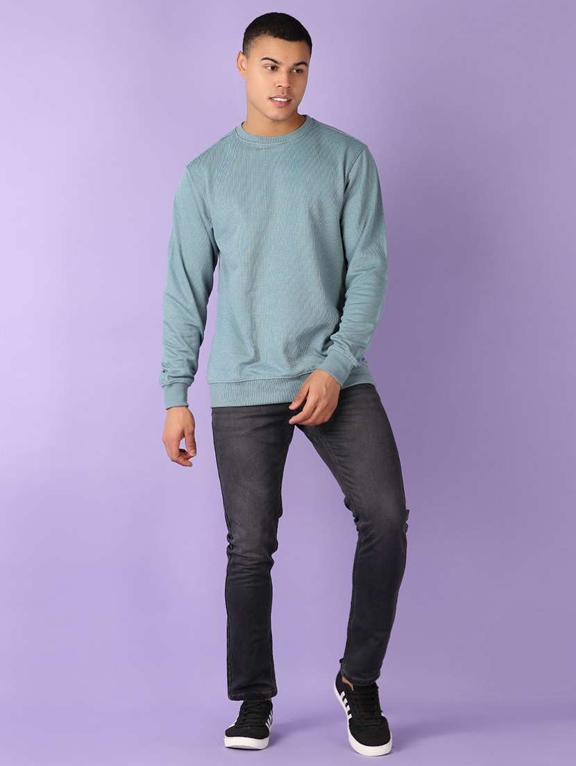 men long sleeves plain sweatshirt - 21522982 -  Standard Image - 4