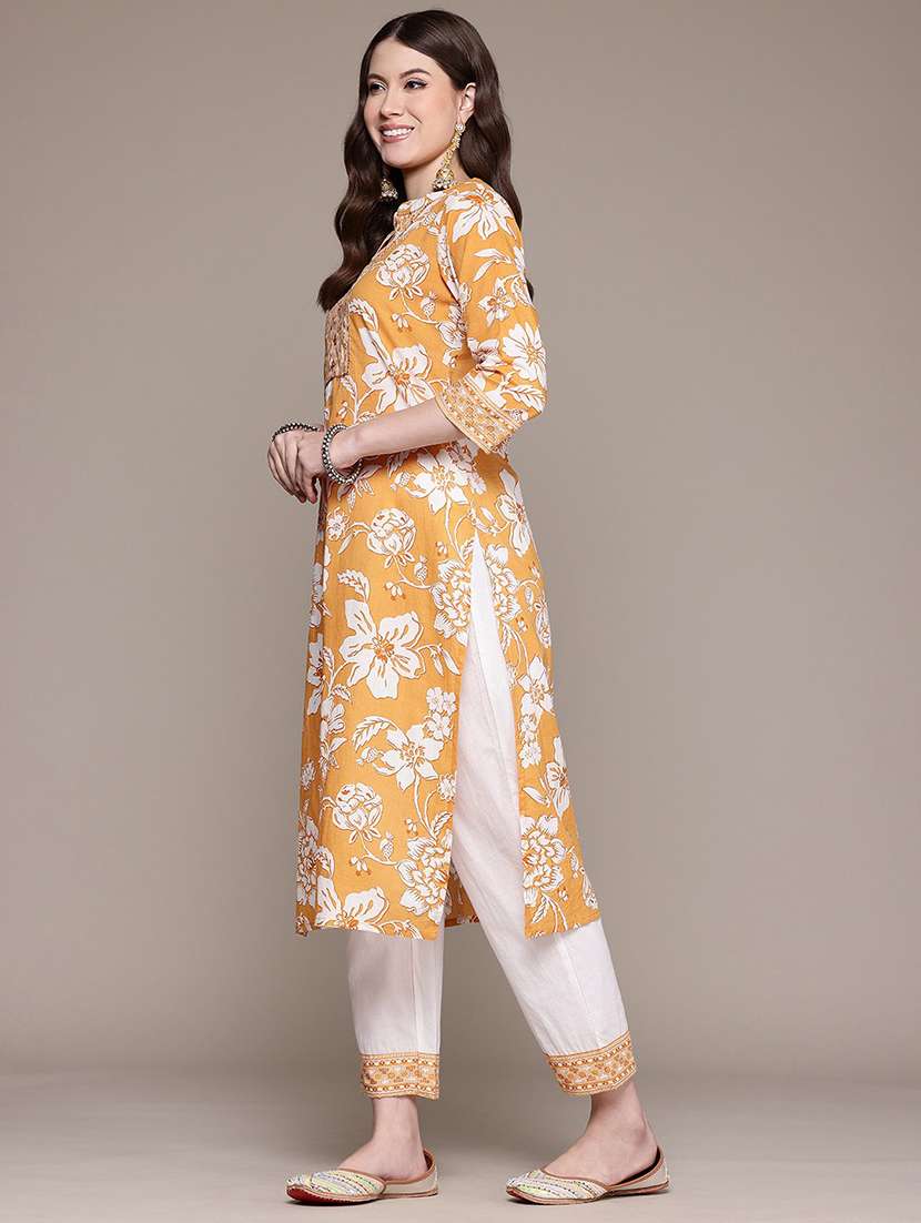 women floral kurta pant set with dupatta - 21523133 - Standard Image - 1