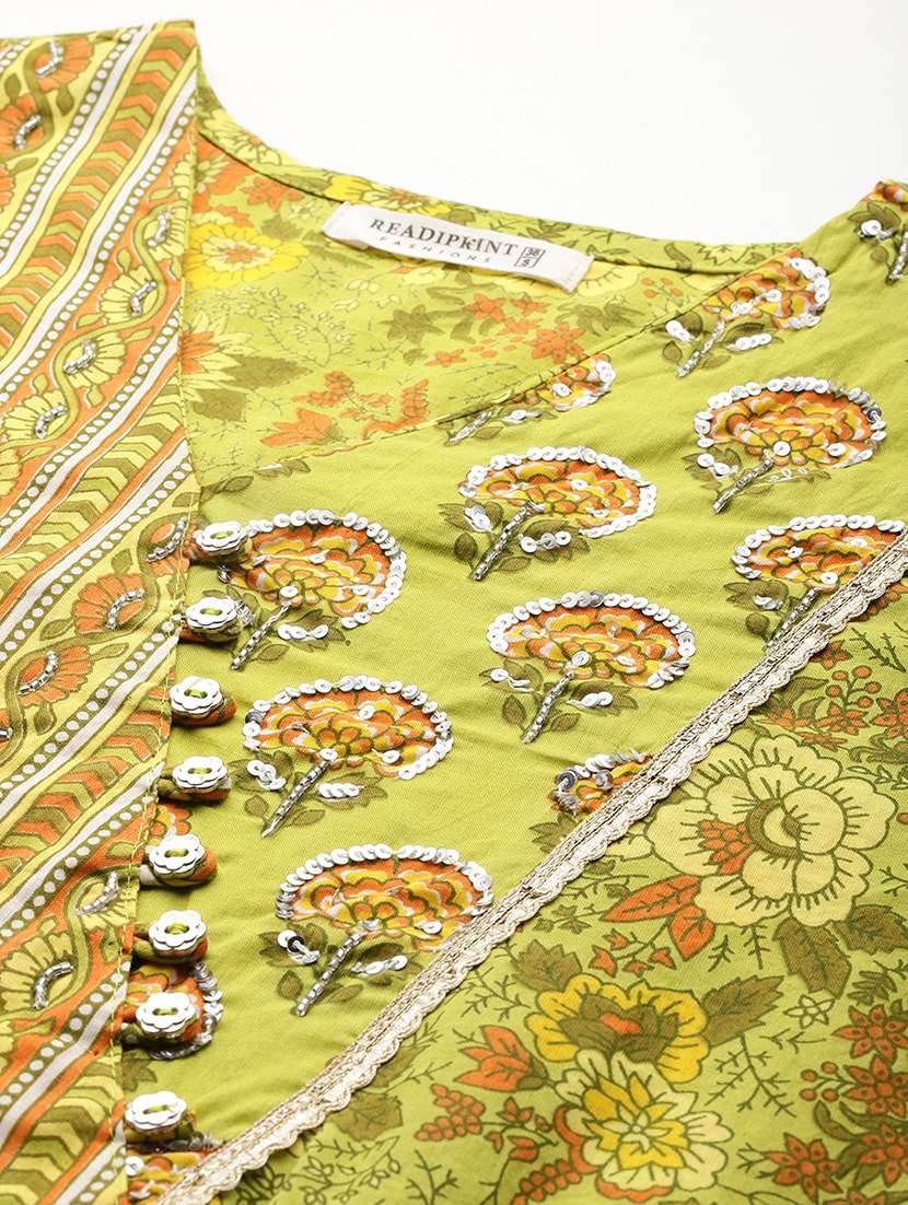 women floral kurta pant set with dupatta - 21523136 -  Standard Image - 4