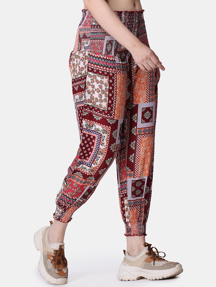 women printed relaxed fit jogger - 21523426 - Standard Image - 1