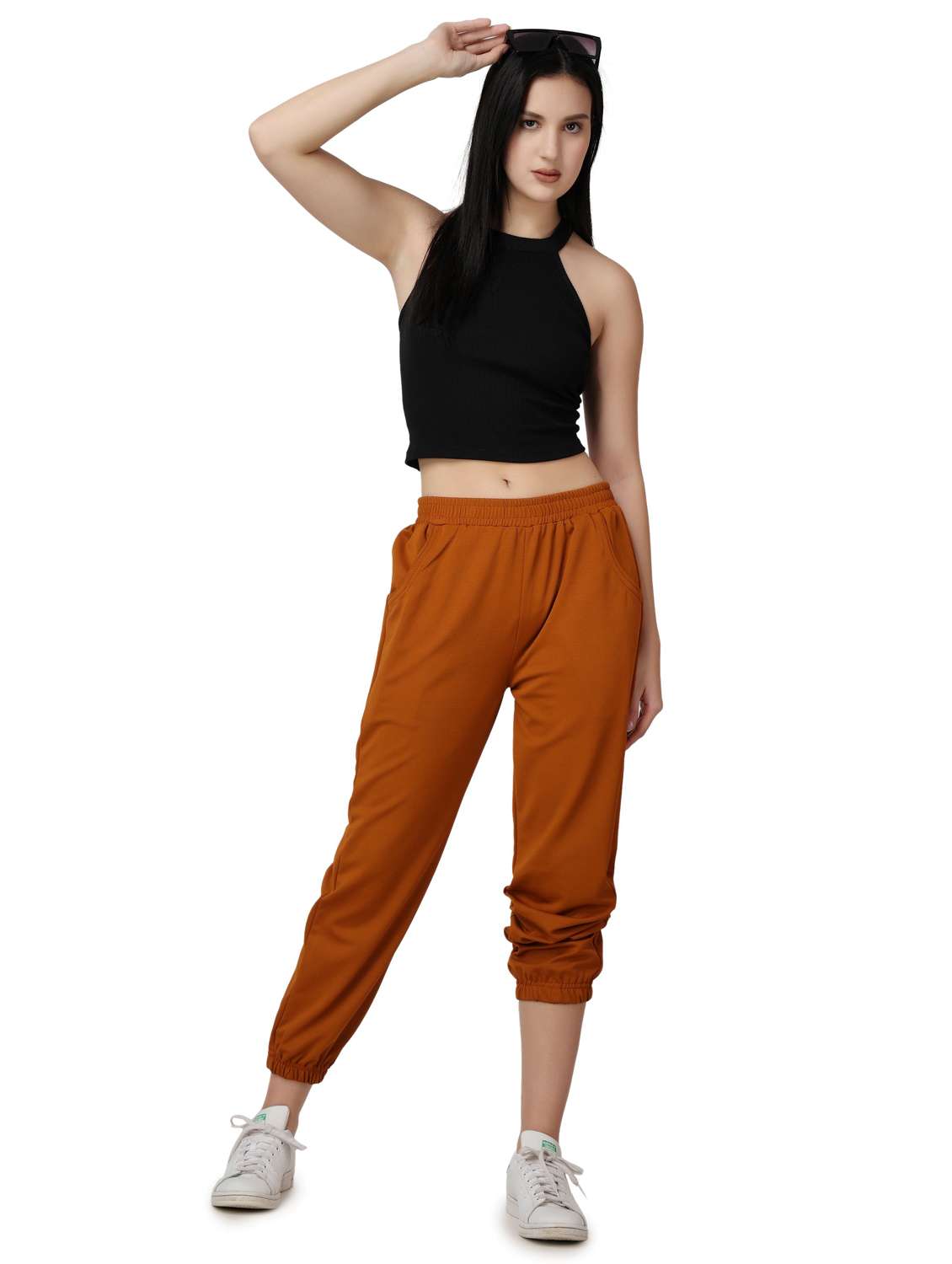 women self design relaxed fit jogger - 21523433 -  Standard Image - 4