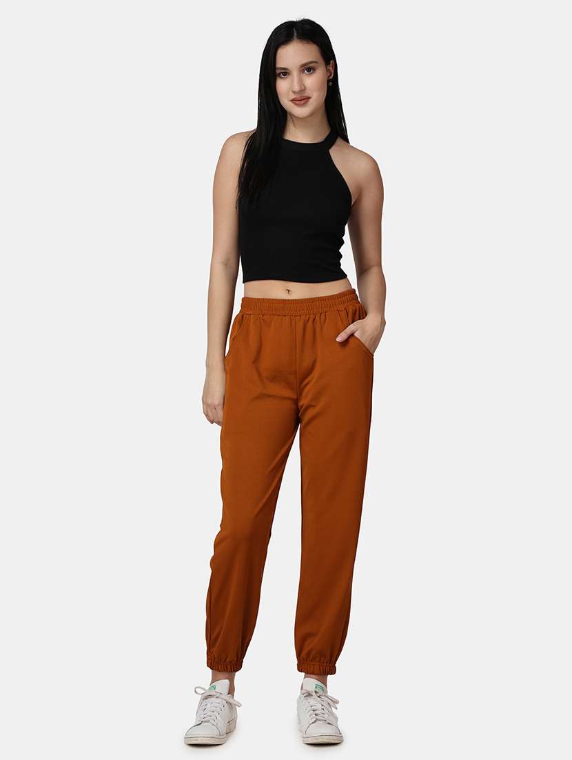 women self design relaxed fit jogger - 21523433 -  Standard Image - 6