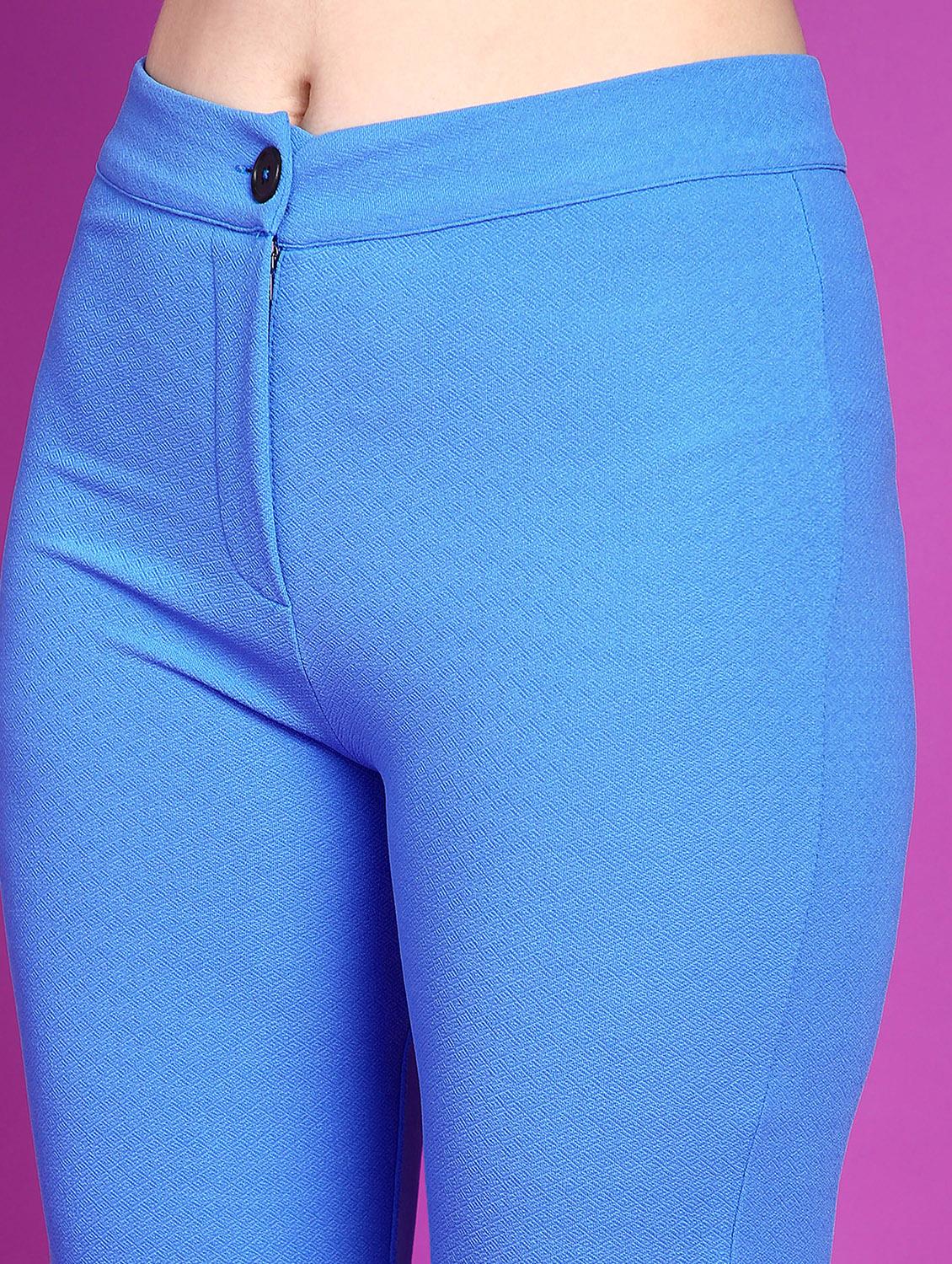 women solid mid rise bootcut trouser - 21523466 - Standard Image - 4
