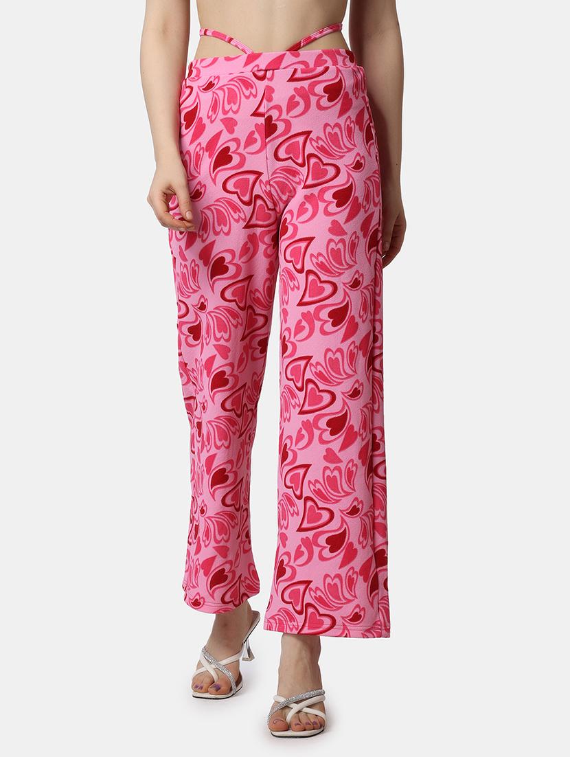 women printed wide leg trouser - 21523484 -  Zoom Image - 0