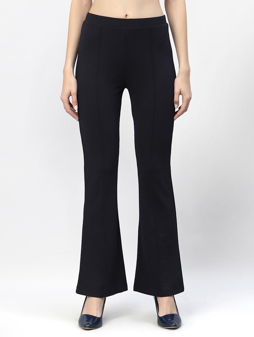women solid regular fit bootcut trouser - 21523528 - Zoom Image - 0