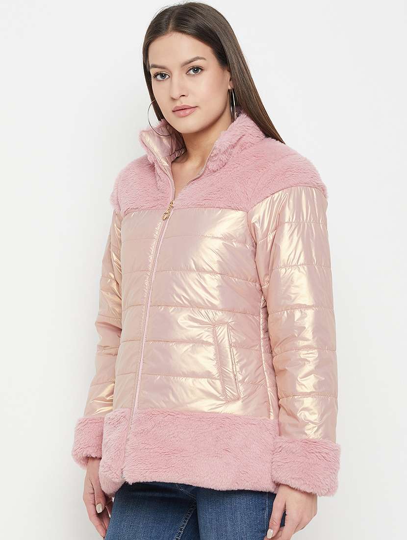 women solid long sleeves bomber jacket - 21523578 -  Standard Image - 1