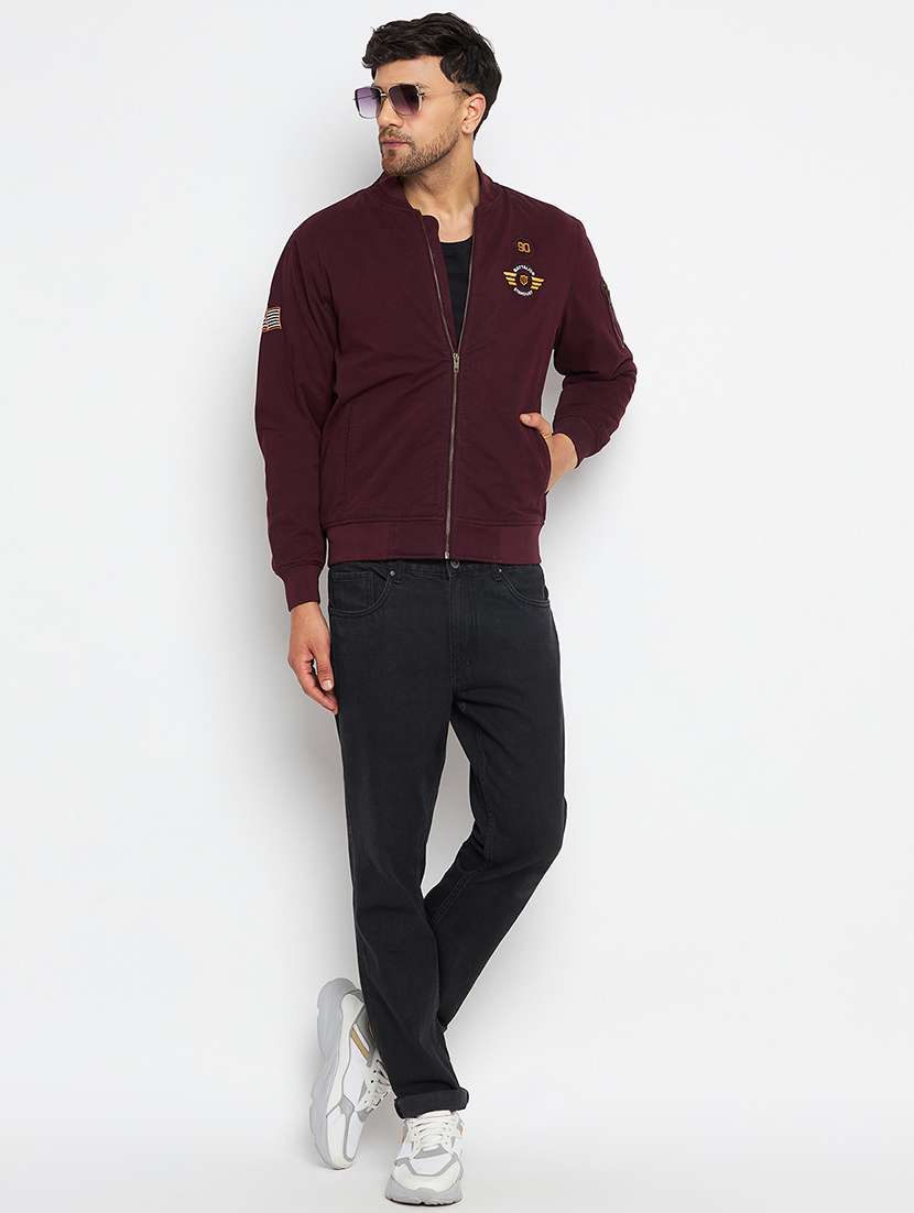 men long sleeve solid casual jacket - 21523597 -  Standard Image - 4