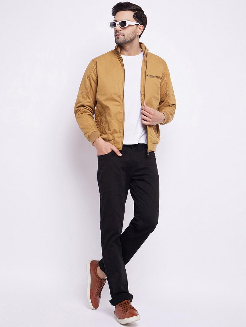 men long sleeve solid casual jacket - 21523603 - Standard Image - 4