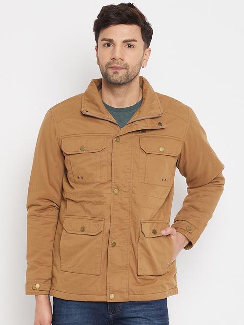 men long sleeve solid casual jacket - 21523604 - Standard Image - 0