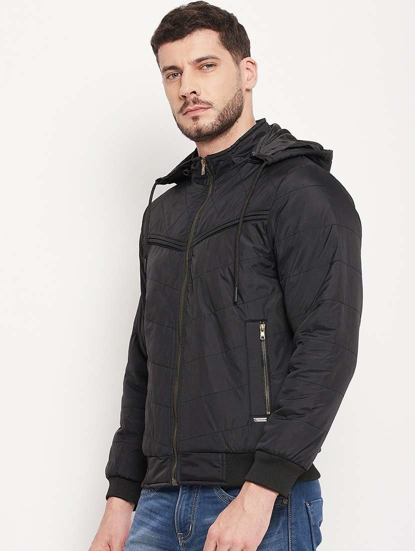 men solid long sleeve bomber jacket - 21523627 -  Standard Image - 1