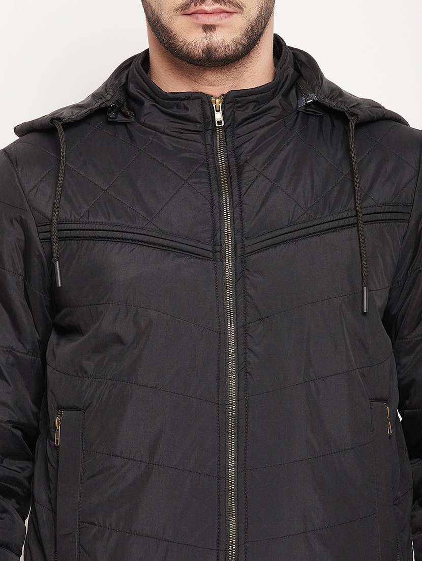 men solid long sleeve bomber jacket - 21523627 -  Standard Image - 4