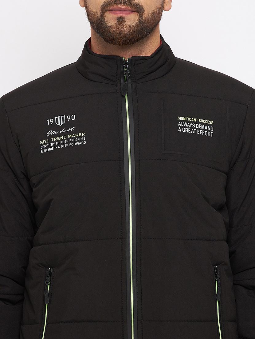 men black polyester quilted jacket - 21523651 - Standard Image - 4