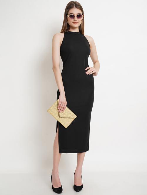 women solid sleeveless bodycon dress - 21523738 - Standard Image - 0
