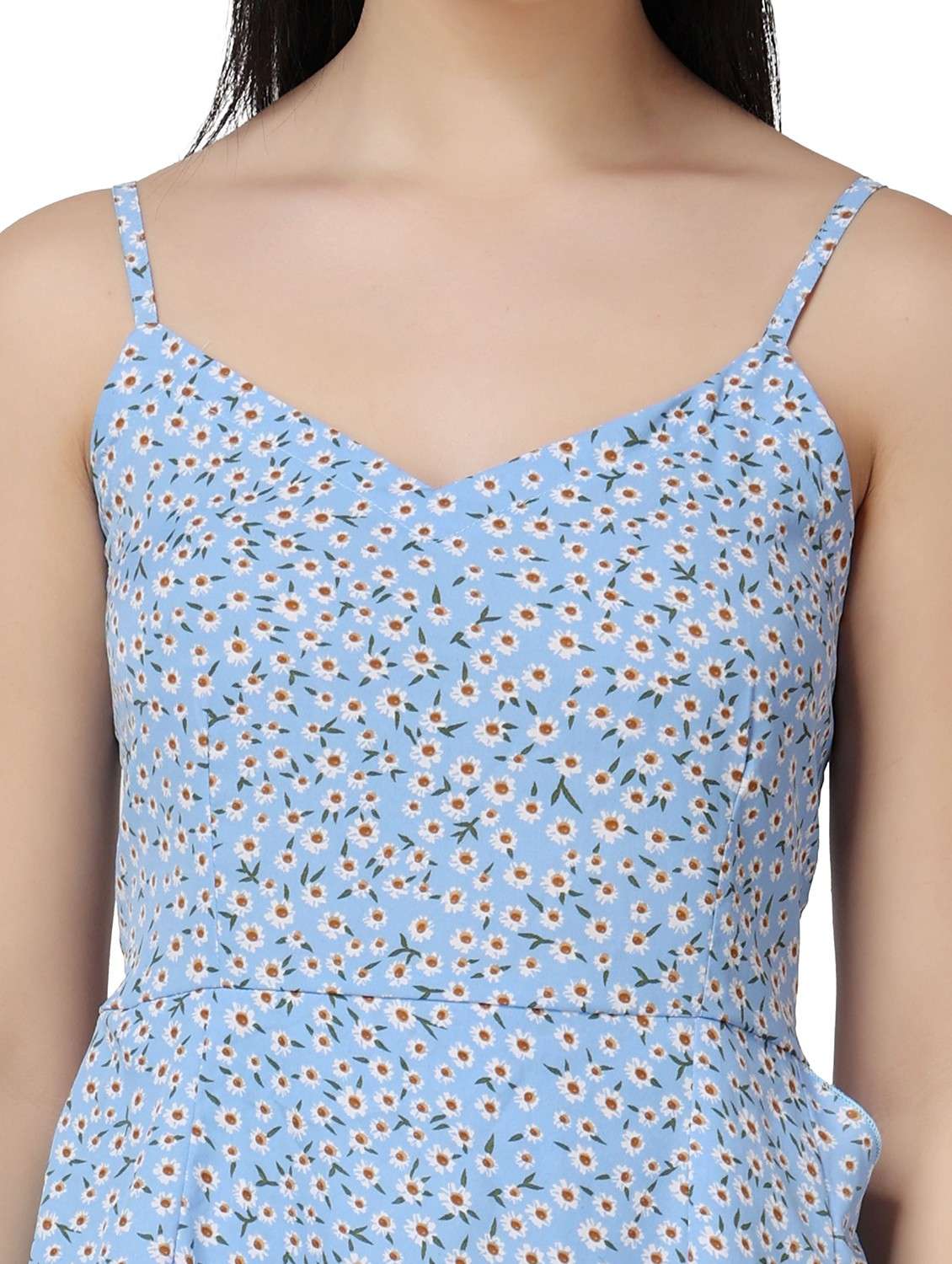 women floral printed sleeveless wrap dress - 21523861 - Standard Image - 6