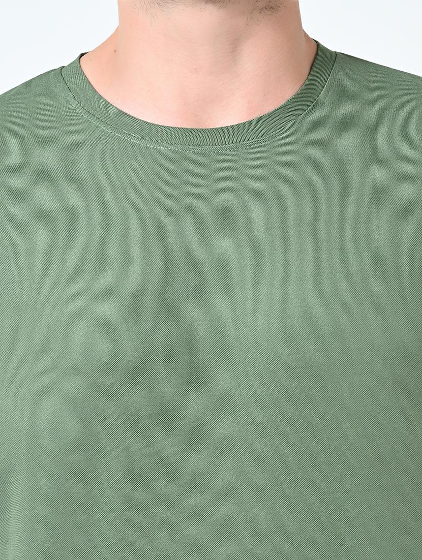 men green short sleeves plain t-shirt - 21523911 - Standard Image - 4