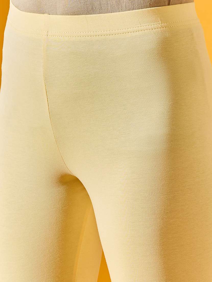 women yellow cotton leggings - 21524012 -  Standard Image - 4