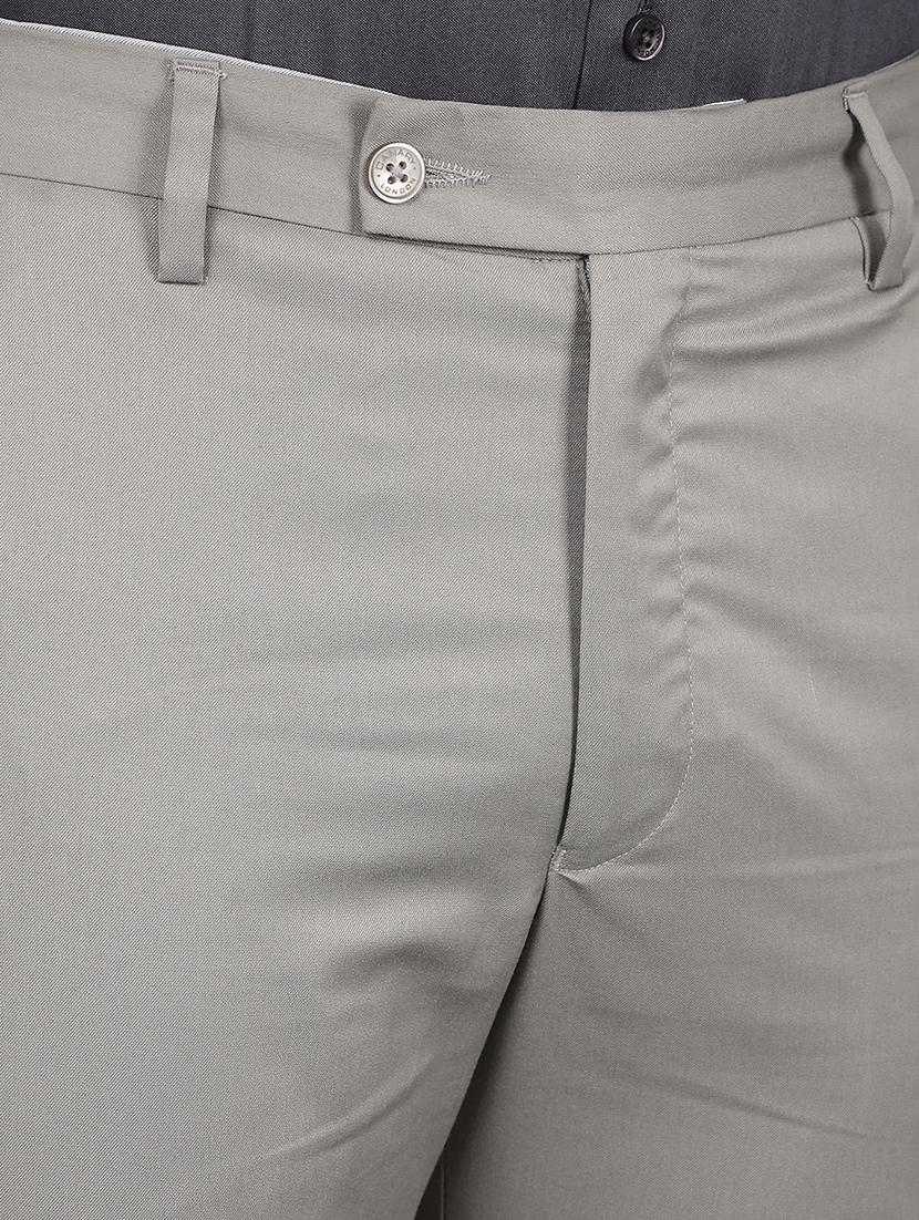 men grey flat front formal trouser - 21524039 - Standard Image - 6