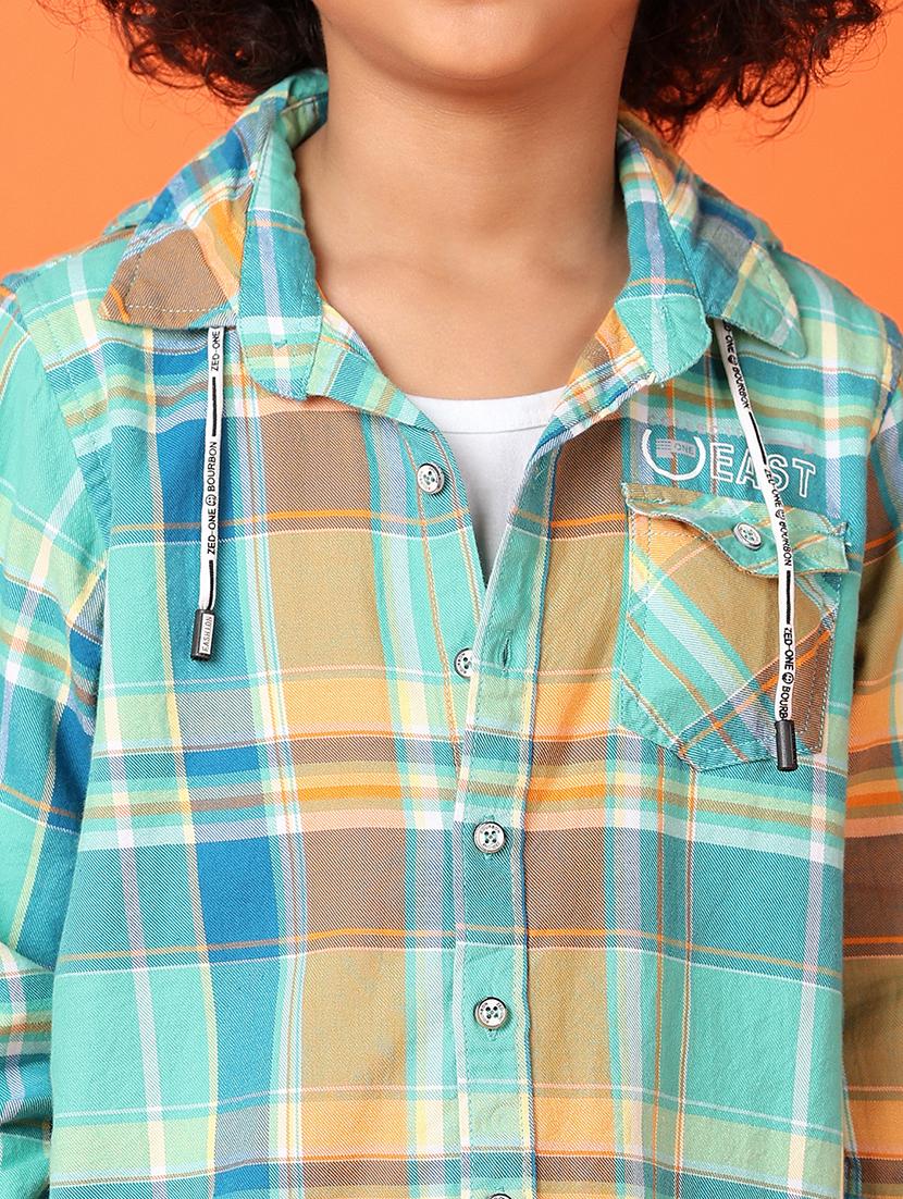 green twill shirt - 21524113 - Standard Image - 6