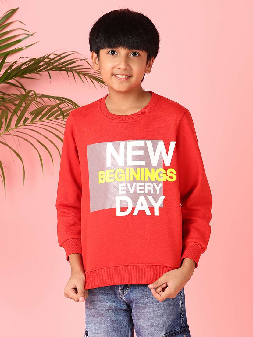 boys plain long sleeve sweatshirt - 21524114 -  Standard Image - 1