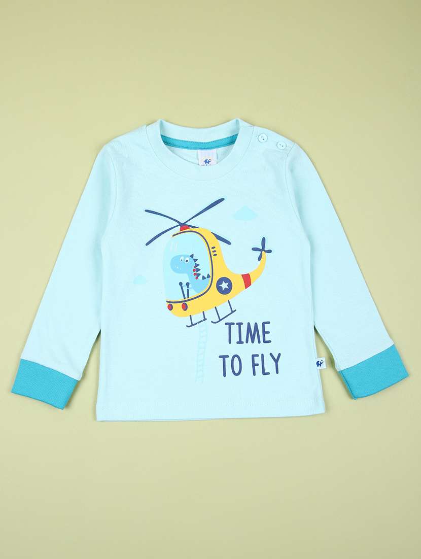 boys light blue printed full length sets - 21524125 -  Standard Image - 1